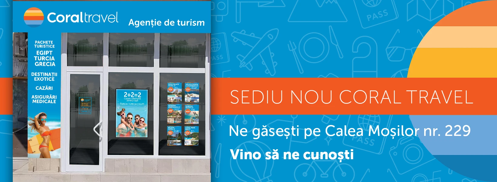 Coral Travel Moșilor — agenția nouă din Calea Moșilor nr. 229, București